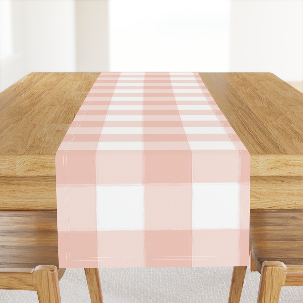 Large Blush Pink Buffalo Check Gingham