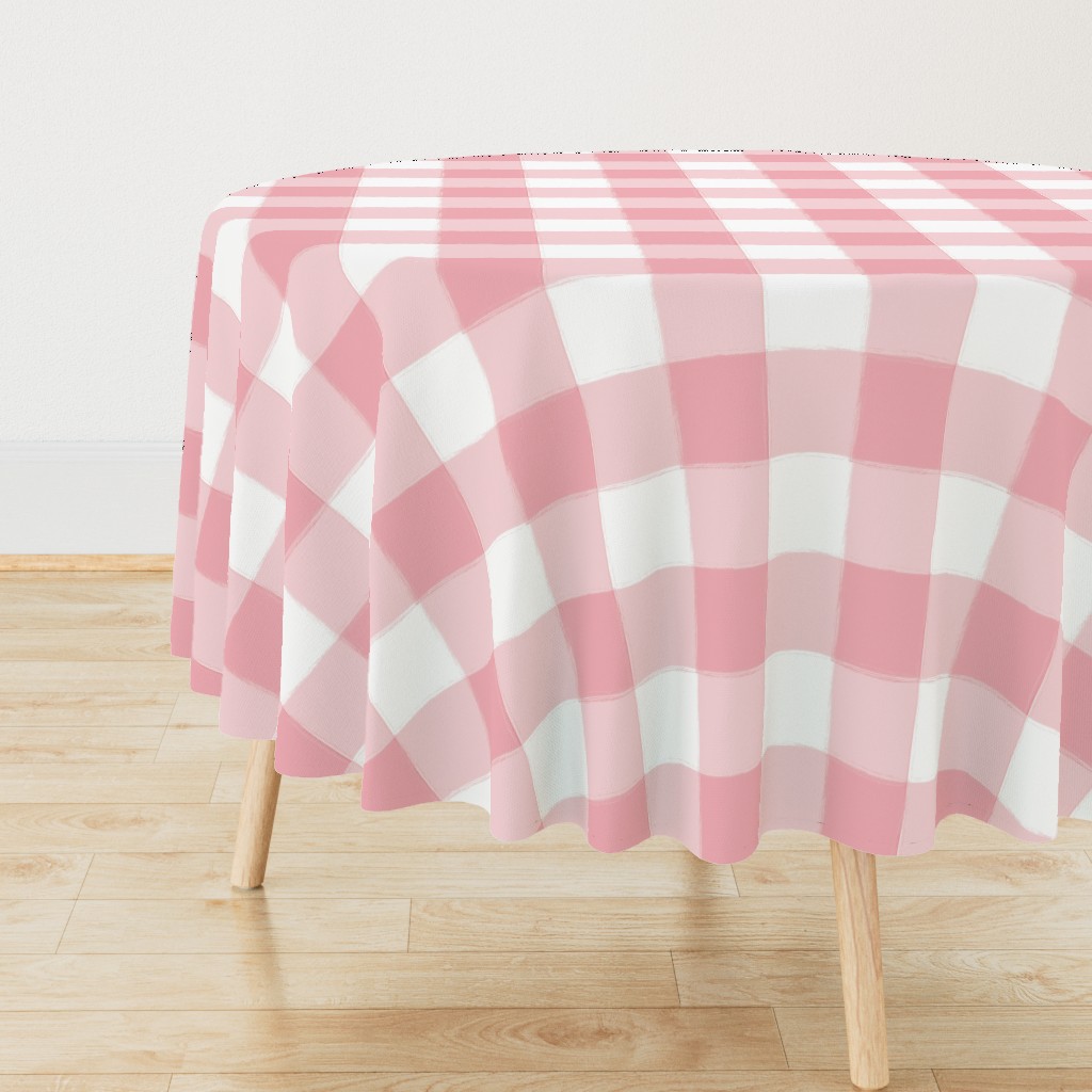 Large Perfect Pink Buffalo Check Plaid