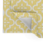 Yellow Ikat Moroccan Flower