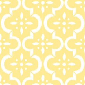 Yellow Ikat Moroccan Flower