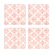 Blush Pink Ikat Moroccan Flower