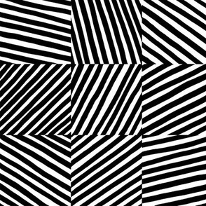 stripes memory – black white