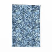 Navy, Blue and Grey Art Deco Pattern