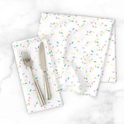 Colorful geometric sprinkles and confetti birthday theme abstract watercolor detailed pattern