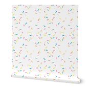 Colorful geometric sprinkles and confetti birthday theme abstract watercolor detailed pattern