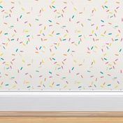 Colorful geometric sprinkles and confetti birthday theme abstract watercolor detailed pattern