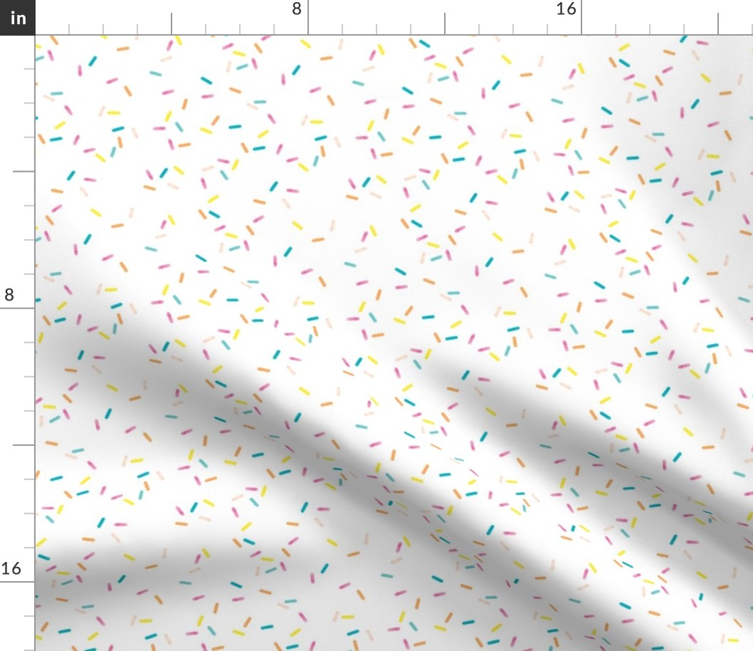 Colorful geometric sprinkles and confetti birthday theme abstract watercolor detailed pattern