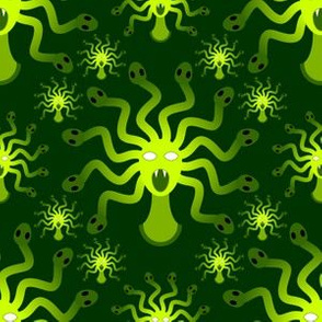 04447330 : medusa head 4 : green