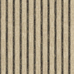 Weathered Ticking Stripe - black