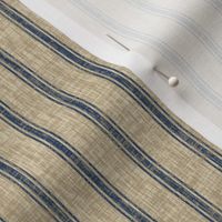 Weathered ticking stripe - denim