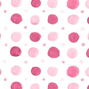 Raspberry Polka Dots