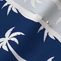 large NAVY palm Trees - deep blue