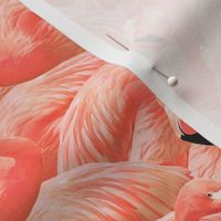 Flamingo Fever in Coral Half Scale