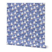 Sailboats in Dark Blue/Purple tones