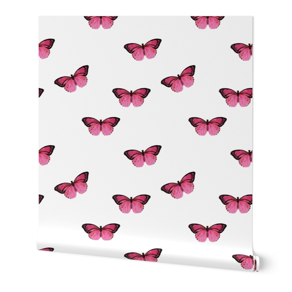 Botanical Butterflies, Pink