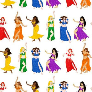 Belly Dancers - Rainbow Colors