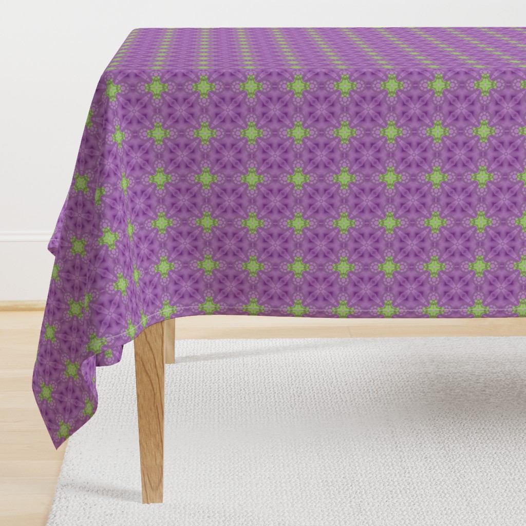 Sailing Away Purple and Green Geometric