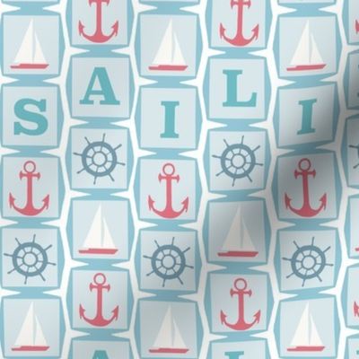 Anchors, Sailboats and Ship Wheels