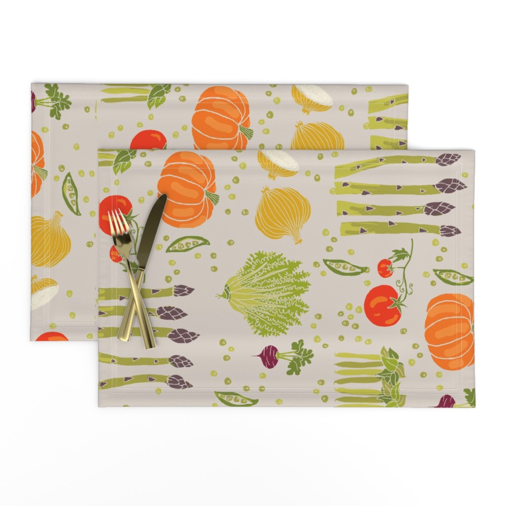 vegetable toss on grey