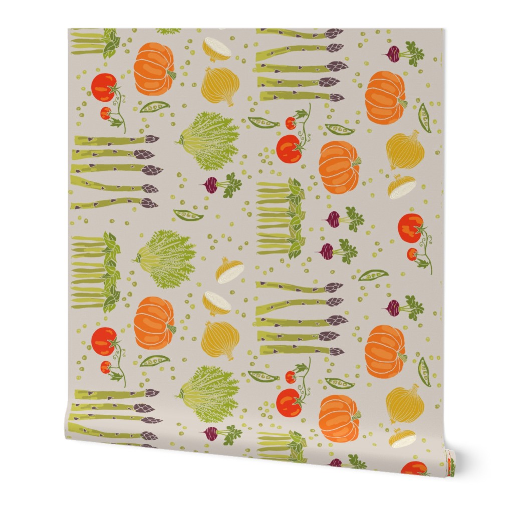 vegetable toss on grey