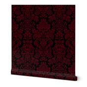 Balmoral Damask ~ Regina Linen on Black