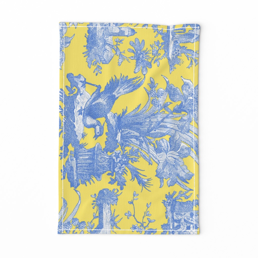 Chinoiserie Toile ~ Provence ~ Border ~ Retreat on Citron Presse'