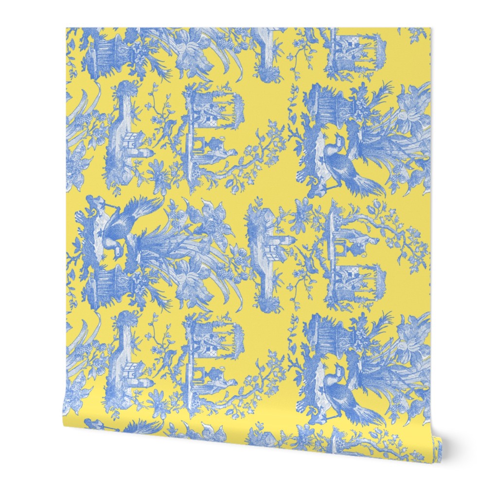 Chinoiserie Toile ~ Provence ~ Border ~ Retreat on Citron Presse'