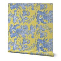 Chinoiserie Toile ~ Provence ~ Border ~ Retreat on Citron Presse'