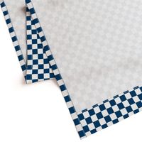 Wonderland Checkerboard ~ Lonely Angel Blue and White