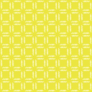 Grassy Checker -Yellow White