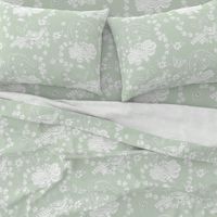 Edith Swan Neck Toile basil