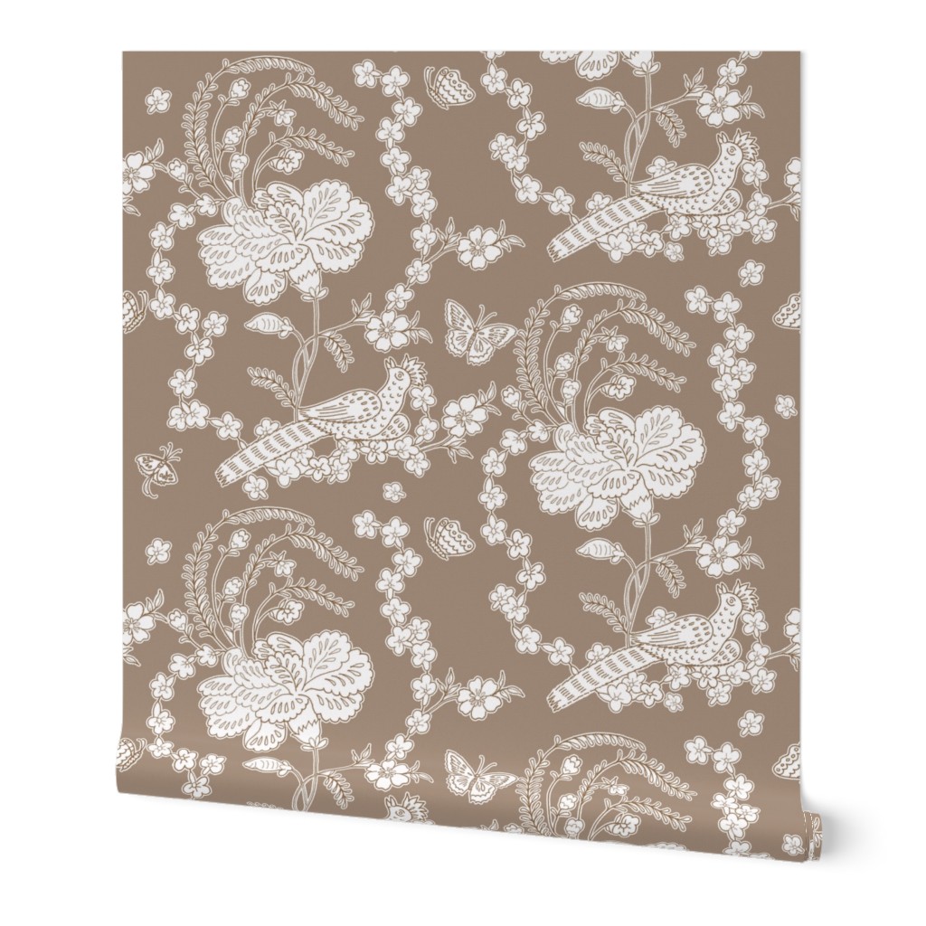 Edith Swan Neck Toile in brown sugar