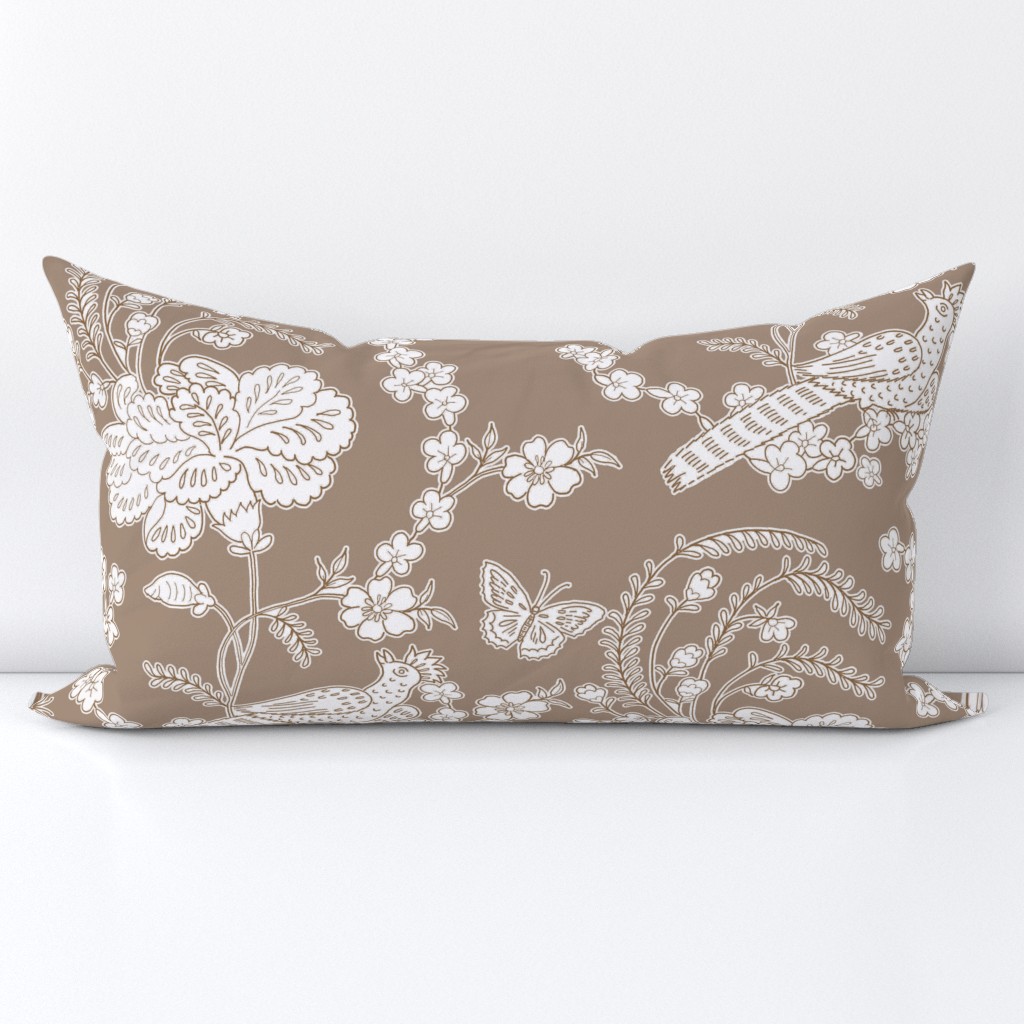 Edith Swan Neck Toile in brown sugar