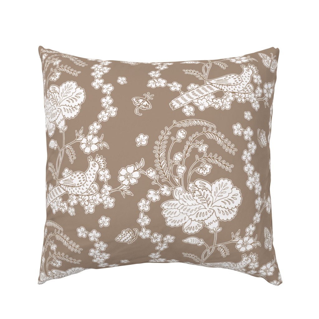 Edith Swan Neck Toile in brown sugar