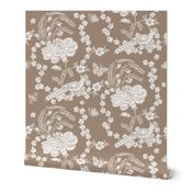 Edith Swan Neck Toile in brown sugar