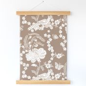 Edith Swan Neck Toile in brown sugar