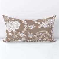 Edith Swan Neck Toile in brown sugar