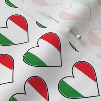 Italian Flag Hearts