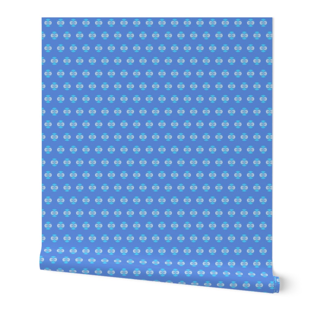 Cute Blue Owl Dots Tiny