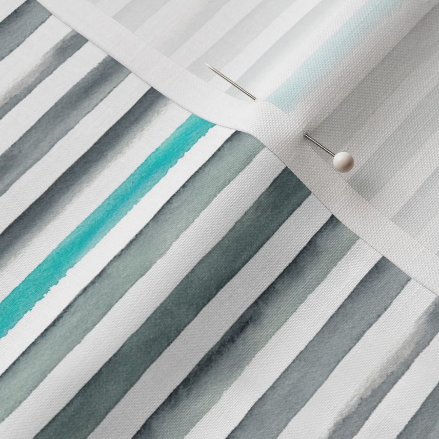 Watercolor Stripes Fabric | Spoonflower