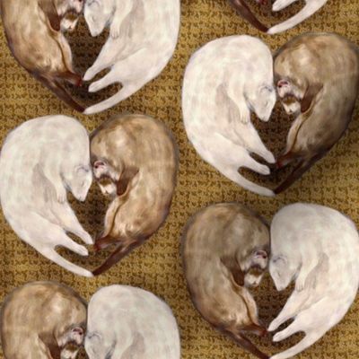 Ferret Love Hearts