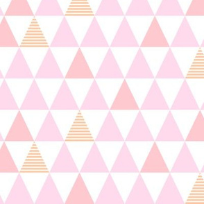 Pink Striped Triangles