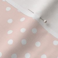 White dots on pink