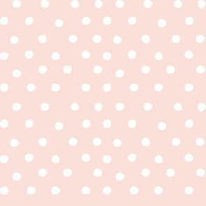 White dots on pink