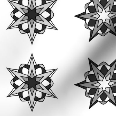 Atomic Stars (b&w)