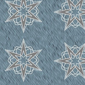 Atomic Stars (silver blue)