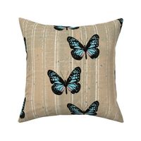 Butterflies Textured Stripe