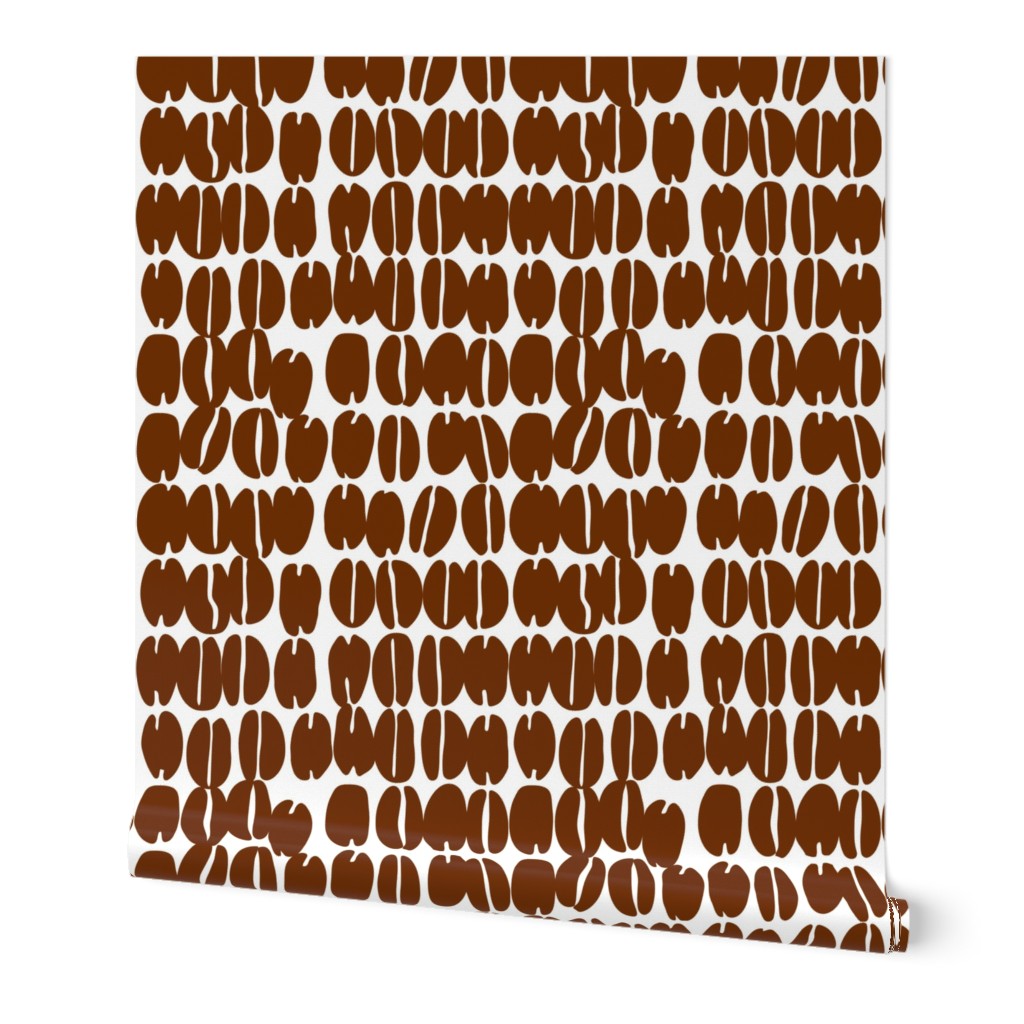 coffee beans in binary code