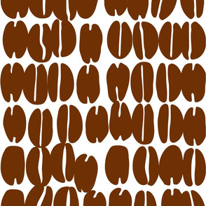 coffee beans in binary code
