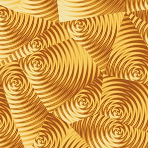 golden ripples - Christmascolors gold and brown